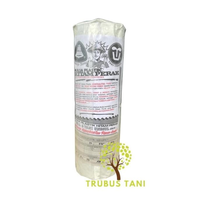 Mulsa BELL 1/2 Roll 9Kg - lebar 100cm - Plastik Mulsa Hitam Perak
