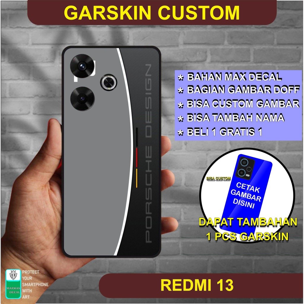 

Wrap* Xiaomi Redmi 13 Wrap Skin Stiker Garksin CUSTOM Gratis (2pcs)