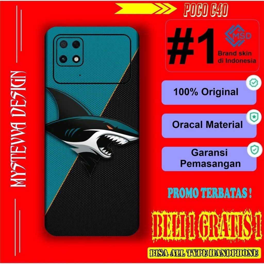 

Wrap* Poco C40 Wrap Skin Stiker Garksin CUSTOM Gratis (2pcs)