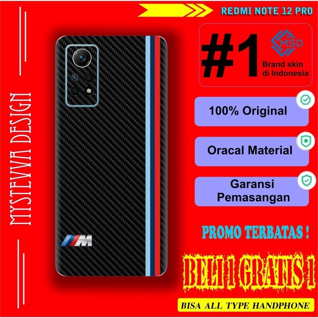 

Wrap* Redmi Note 12 Pro Wrap Skin Stiker Garksin CUSTOM Gratis (2pcs)