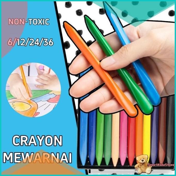 

Crayon Lab Non Toxic Crayon Triangular Crayon Plastik Anti Kotor Tanga