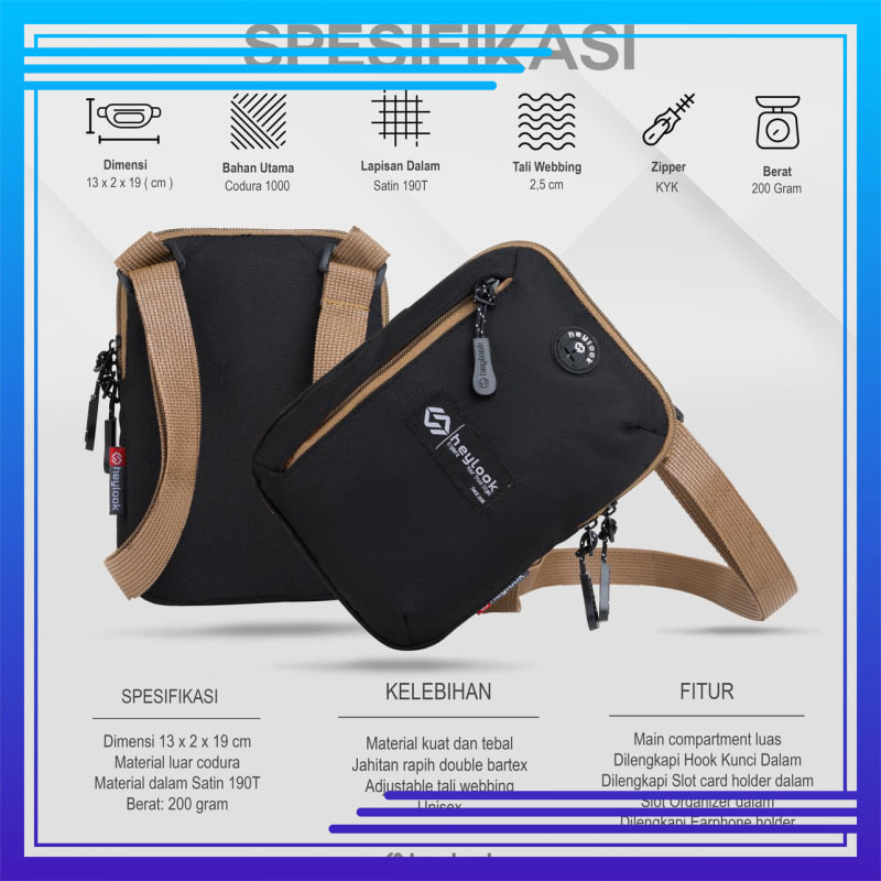 TAS SELEMPANG PRIA WELLS SLING BAG PRIA TAS SLEMPANG MINI COWOK