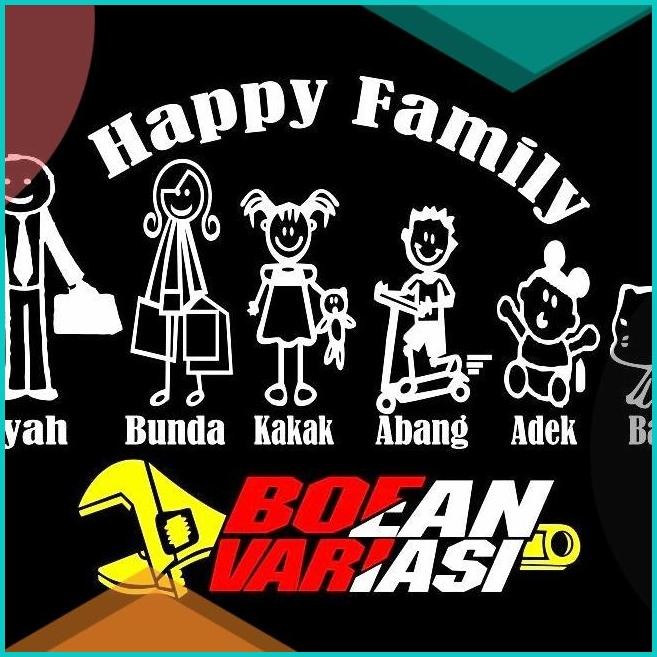 

cutting sticker happy family 07D35Z4 stok terakhir