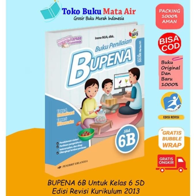 

BOOM SALE BUPENA ( BUKU PENILAIAN ) JILID 6B UNTUK SD/MI KELAS VI (K13N)