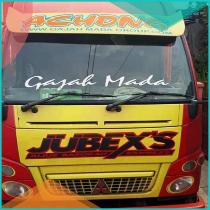 Sticker Mobil MOTOR Truck Sticker Nama Custome text kelipatan 5 000 07