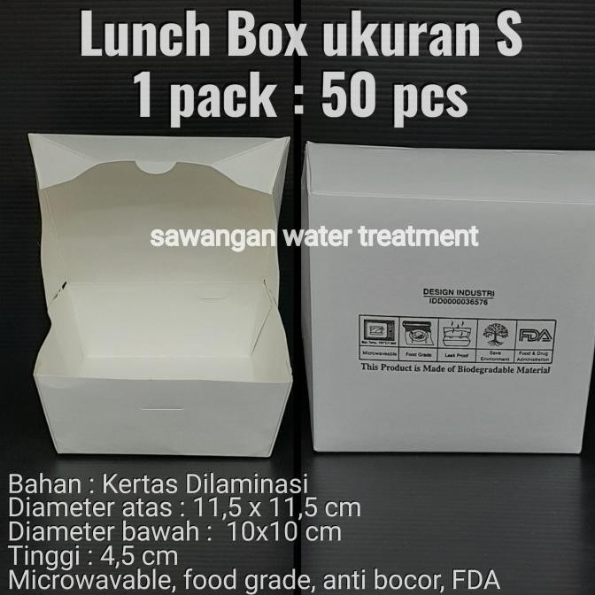 Paper Lunch Box Ukuran S / Paper Lunch Box ukuran S / Takeaway box