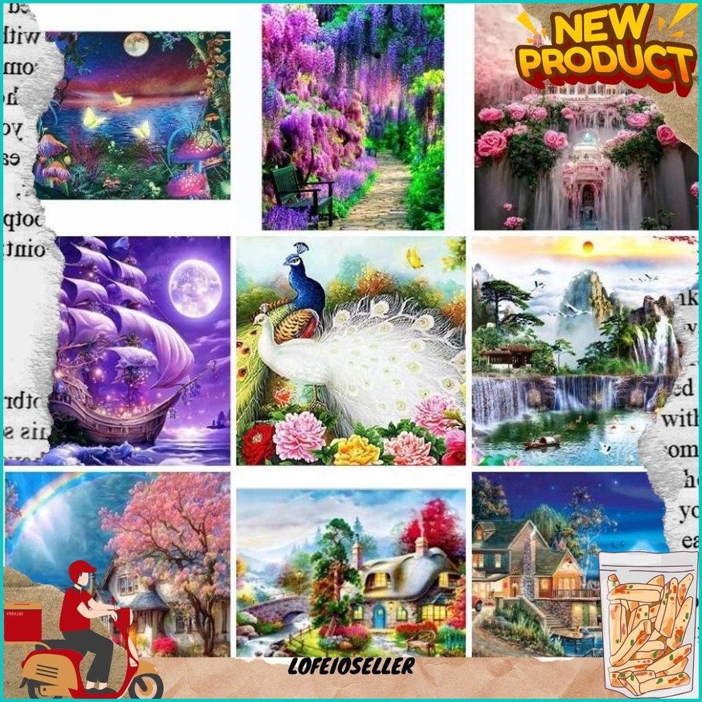 

Square 5D Full Drill Diamond Painting Kotak Diy Kerajinan Tangan Murah