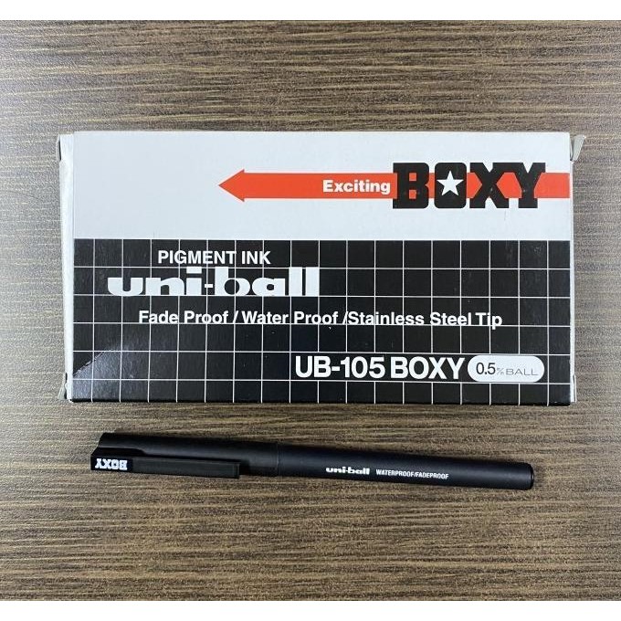 

Premium !! Ballpoint Boxy Uni 0.5mm UB-105 (1 Lusin)