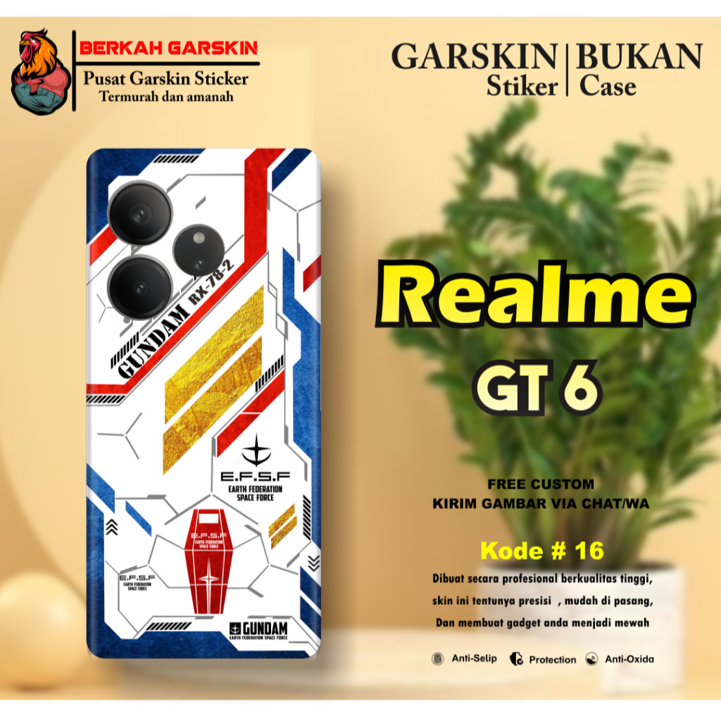 

Wrap* Realme GT 6 Wrap Skin Stiker Garksin CUSTOM Gratis (2pcs)