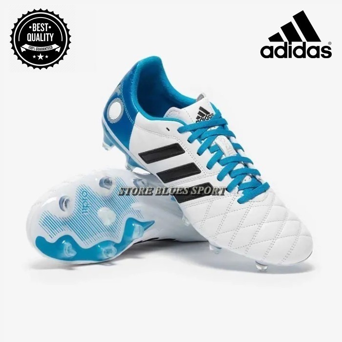 Sepatu Sepak Bola Adidas Adipure 11Pro Toni Kroos FG White Solar Blue