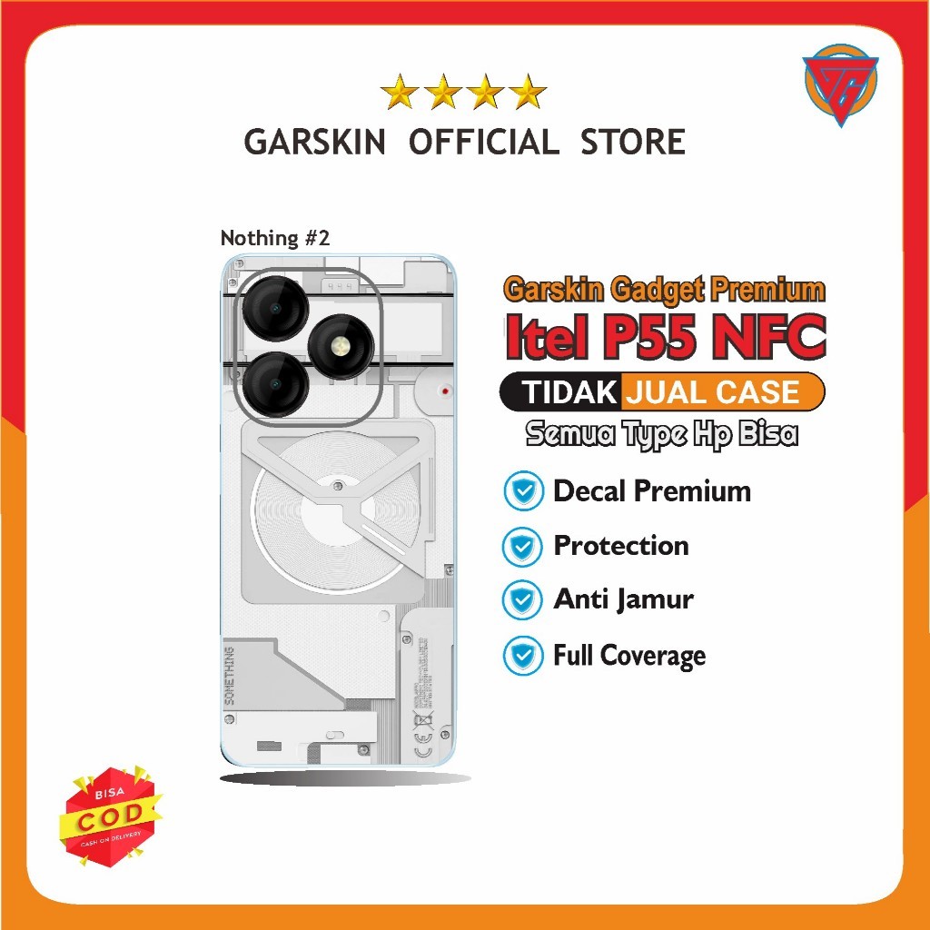 

Wrap* Itel P55 Wrap Skin Stiker Garksin CUSTOM Gratis (2pcs)