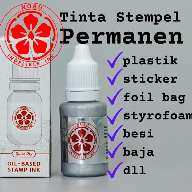 

Terlaris! Tinta Stempel Warna Emas - Gold | Permanen - Besi - Plastik Kemasan