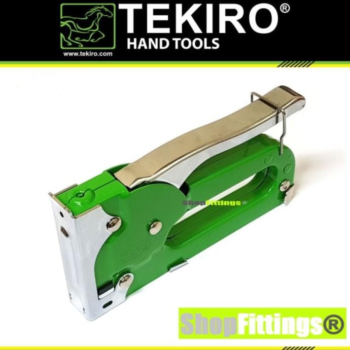 

Tekiro Gt Sg1671 Staple Gun Tacker Manual Stapler Tembak Staples 4-8Mm Original Dan Terpercaya