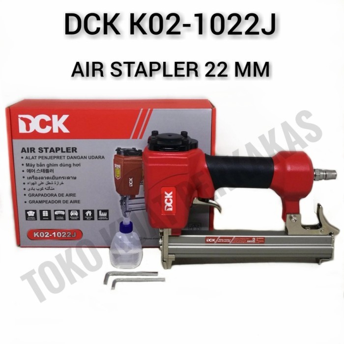 

Air stapler gun DCK K02-1022J staples tembak angin kompresor 22 mm
