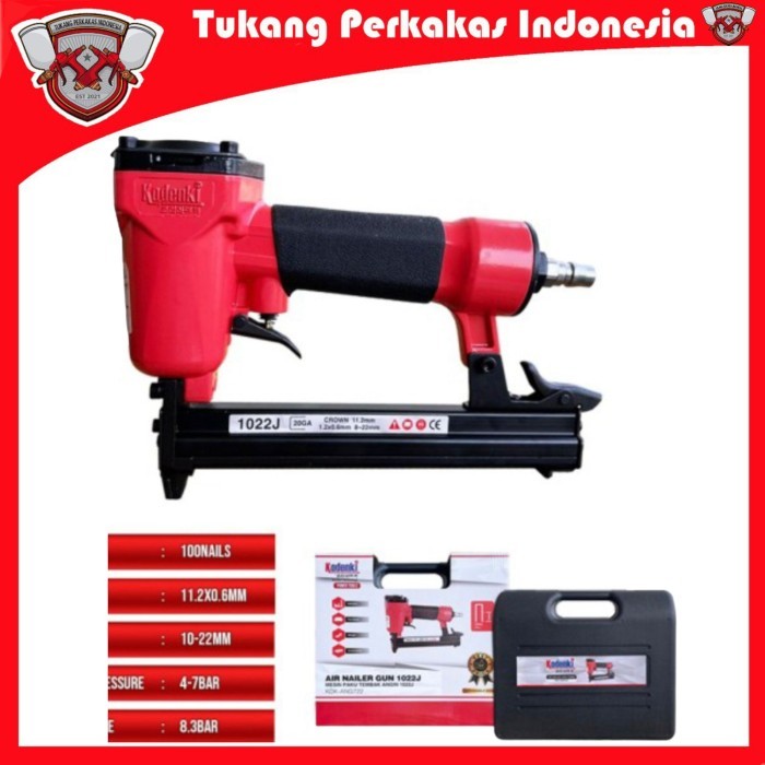 

Kodenki Air Stapler Gun 1022J Mesin Staples Paku Tembak Angin 1022 J