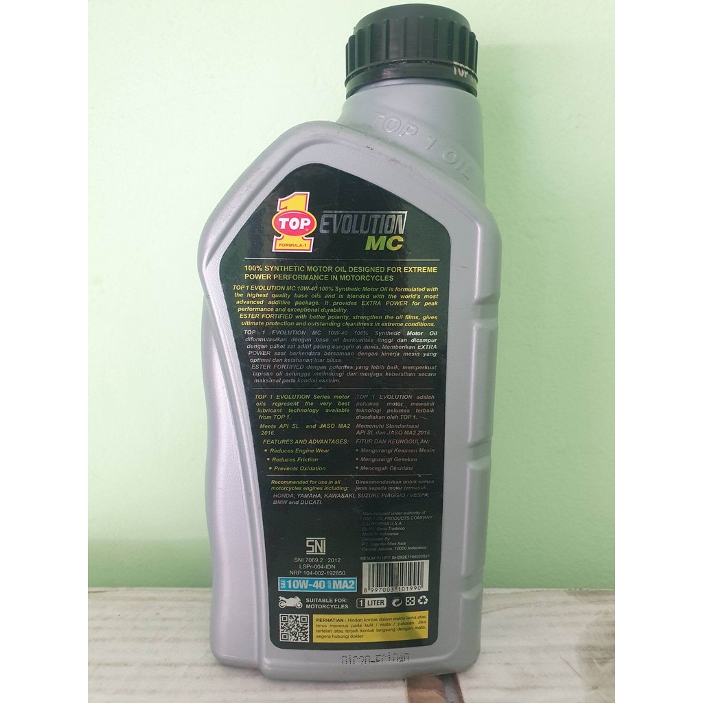TOP 1 OLI SMO EVOLUTION MC 10W-40 1L