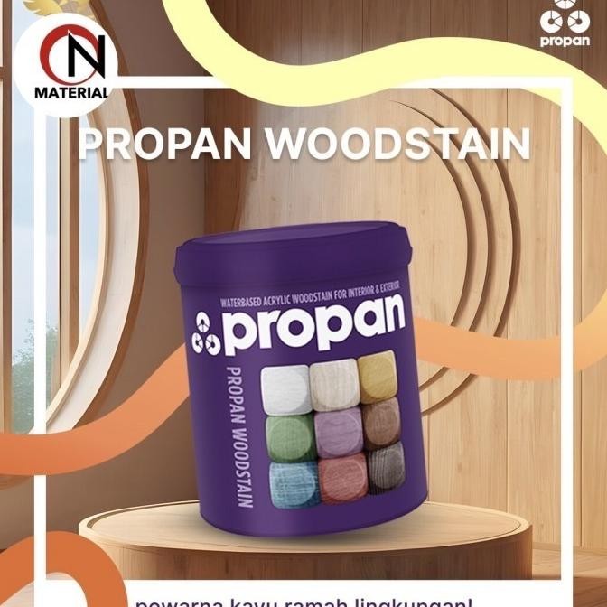 Cat Propan Woodstain PWS 633 Water Based Gloss / Satin Pewarna Kayu BERMUTU |