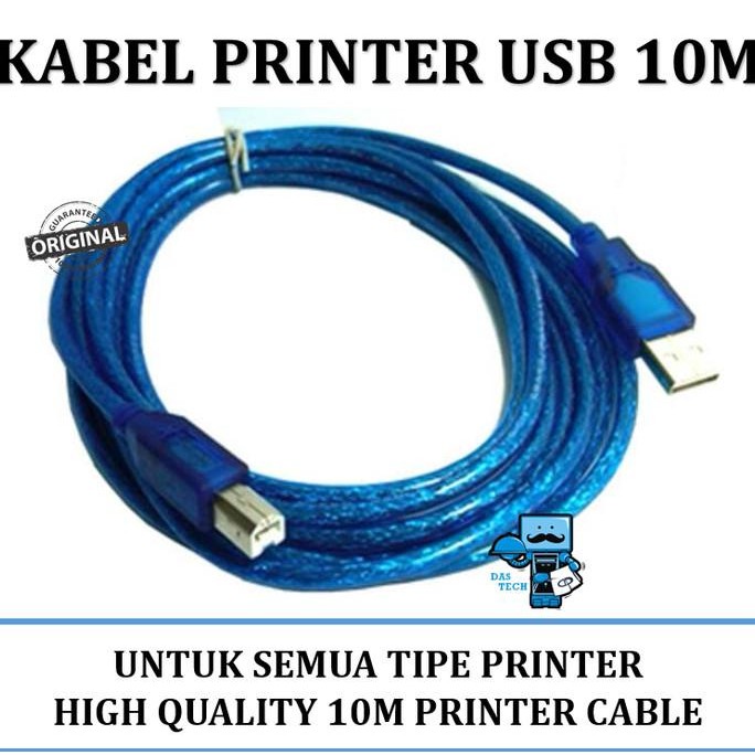 KABEL PRINTER USB 10 METER HIGH QUALITY - KABEL USB PRINTER