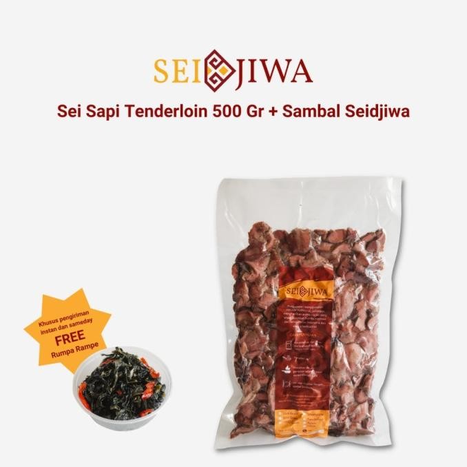 

Sei Sapi Tenderloin ( Tidak Berlemak ) 500 Gram + Sambal Seidjiwa Stok Terbatas