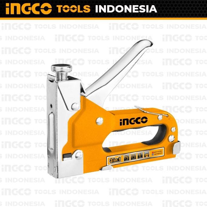 

Terlaris 3-In-1 Staple Gun Ingco Hsg1405 - Stapler Staples Steples Tembak Jok Neo