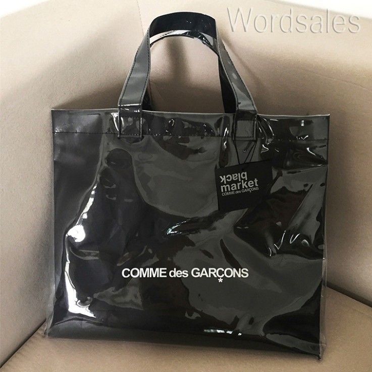 

CDG comme des garcons Tas Jelly PVC Tahan Air Tas Kertas Kraft Vintage Tas Tote Tas Belanja Kasual Transparan |JqZKWErK|