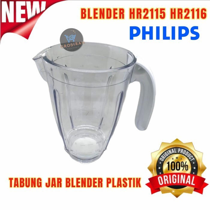 Philips Blender Jar Plastik HR2115 HR 2116 HR 2115 2116 Sparepart