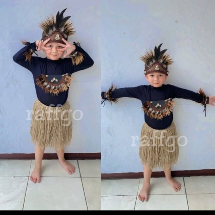 PROMO topi adat papua bulu/ topi bulu ayam papua/ topi tari dewasa