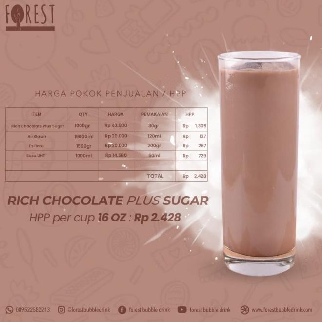 

Bubu Numan Chocolate Powder 1G Plu Gula Foret Bubble Drin