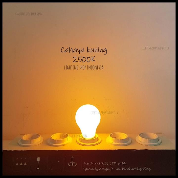 Bohlam Lampu Led 5Watt E27 Cahaya Kuning