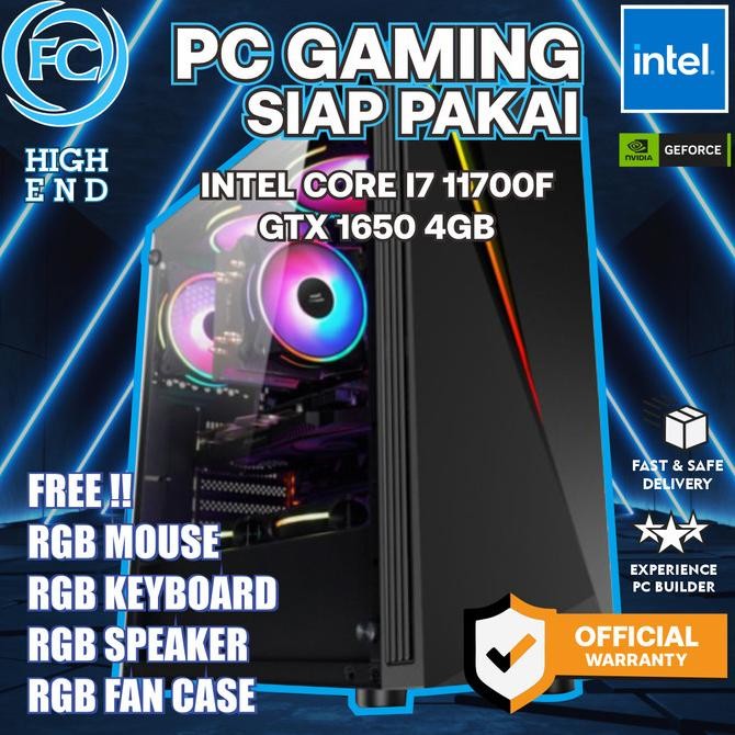 

PROMO PC GAMING / DESIGN / LIVESTREAMING DDR4 I7-11700F / 16GB / 1650 4GB