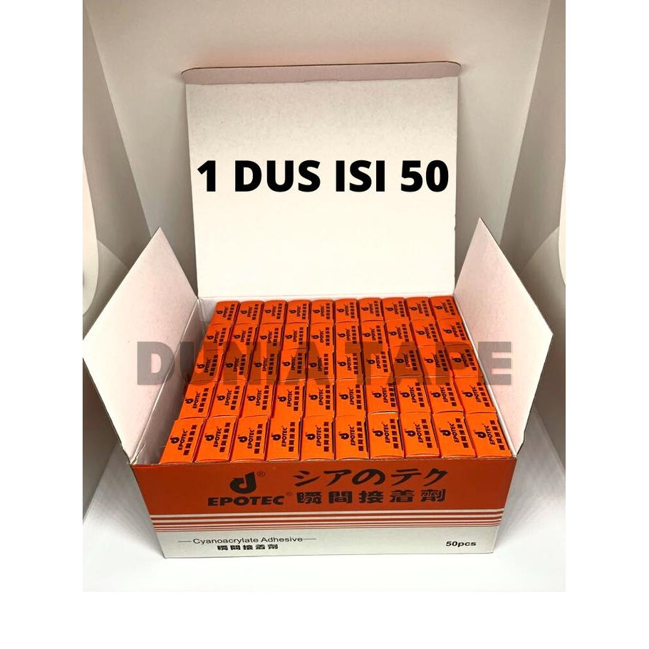 

LEM EPOTEC / LEM KOREA / LEM SETAN / LEM TETES 1 DUS ISI 50PCS