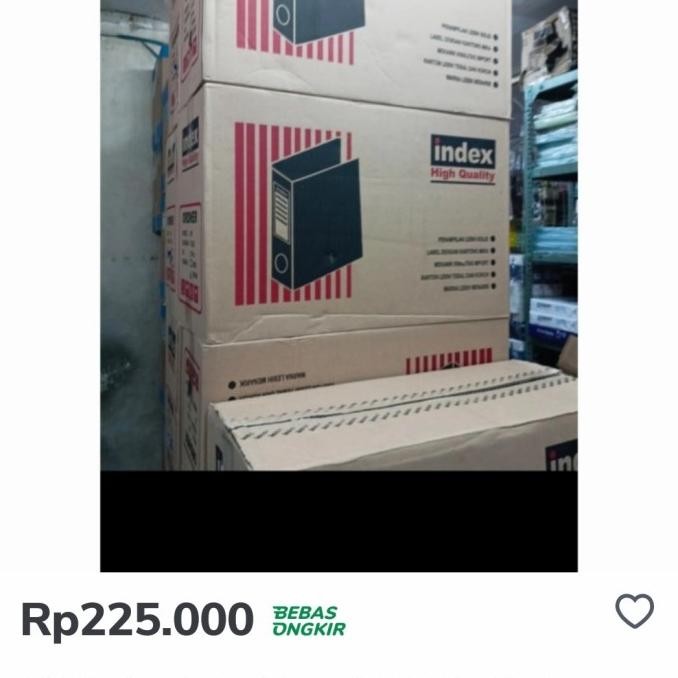 

ORDNER INDEX UKURAN FOLIO 7CM (881) PERBOX ISI 12 PCS