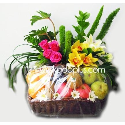 

PROMO FRUITY FLOWERS BASKET - PARCEL BUAH