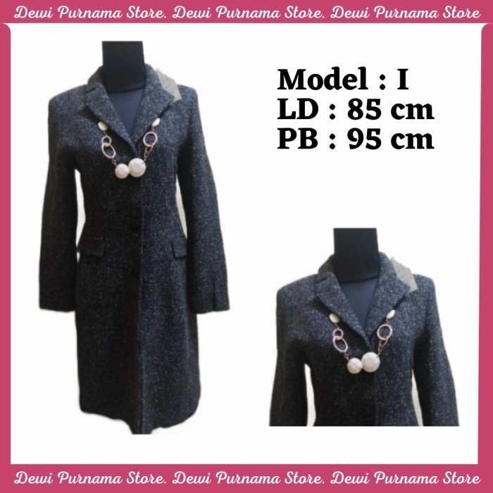 TERLARIS Coat Wool Wanita/Jaket/Mantel/Dingin/Outher/Import murah - I