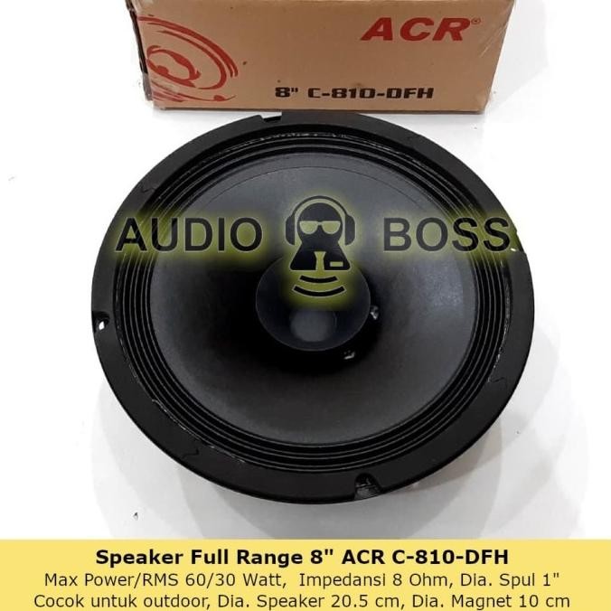 Speaker Full Range 8 Inch Acr C 810-Dfh / Full Range 8" Acr C 810-Dfh Terlaris