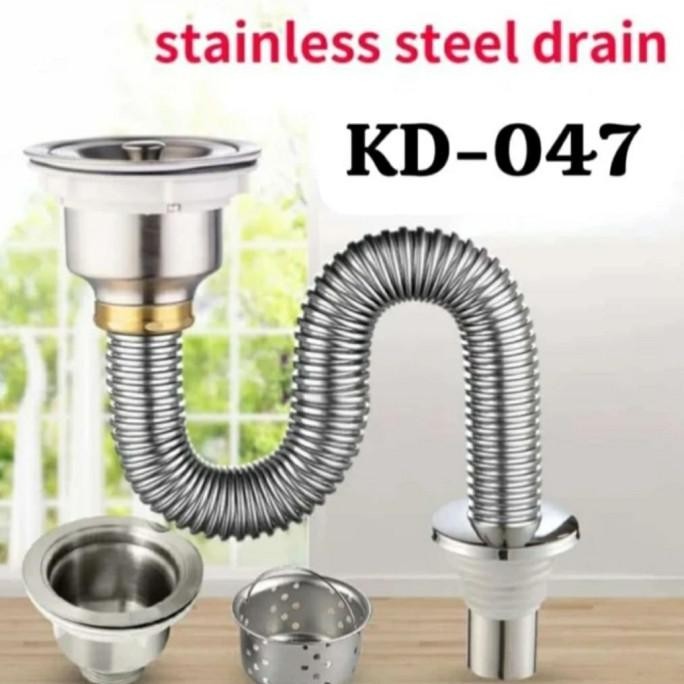 

PROMO SELANG KITCHEN SINK STAINLESS SELANG PEMBUANGAN BAK CUCI PIRING