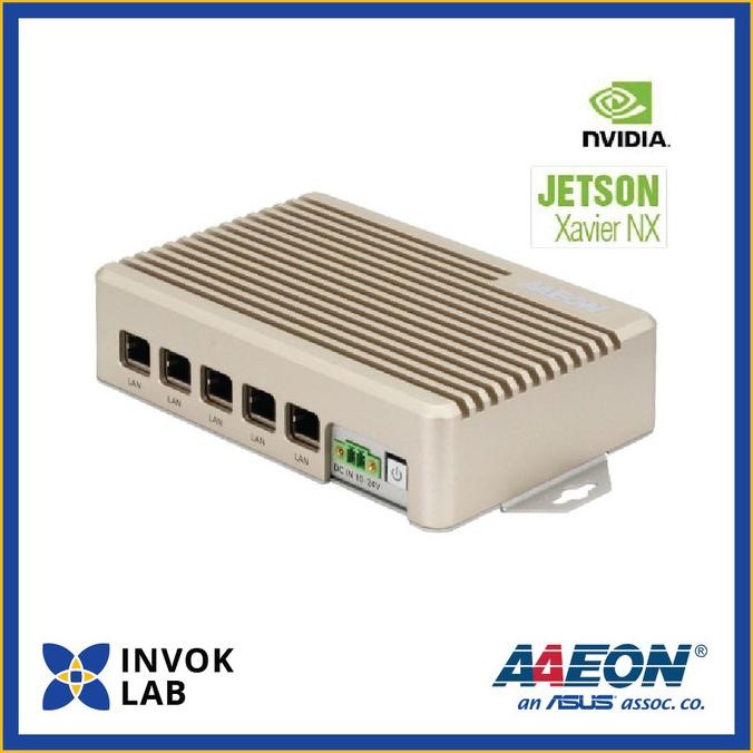 

PROMO AAEON BOXER-8250AI AI@EDGE FANLESS EMBEDDED BOX PC WITH NVIDIA JETSON XAVIER NX, 5 GBE LAN PORTS
