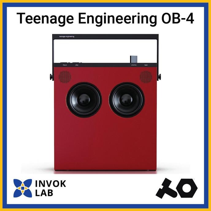 

PROMO TEENAGE ENGINEERING OB-4 PORTABLE BLUETOOTH SPEAKER FM RADIO RED