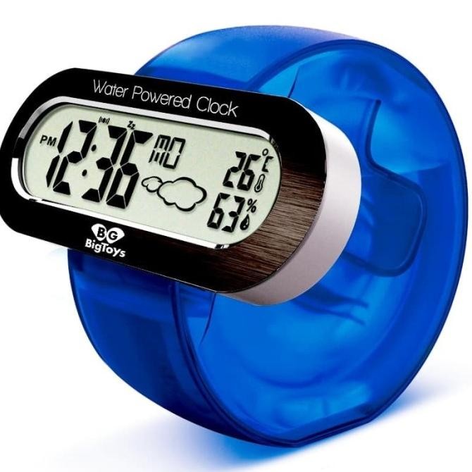 

PROMO BIG TOYS PERSONALIZED WATCH SHAPE WATER POWER ALARM CLOCK
