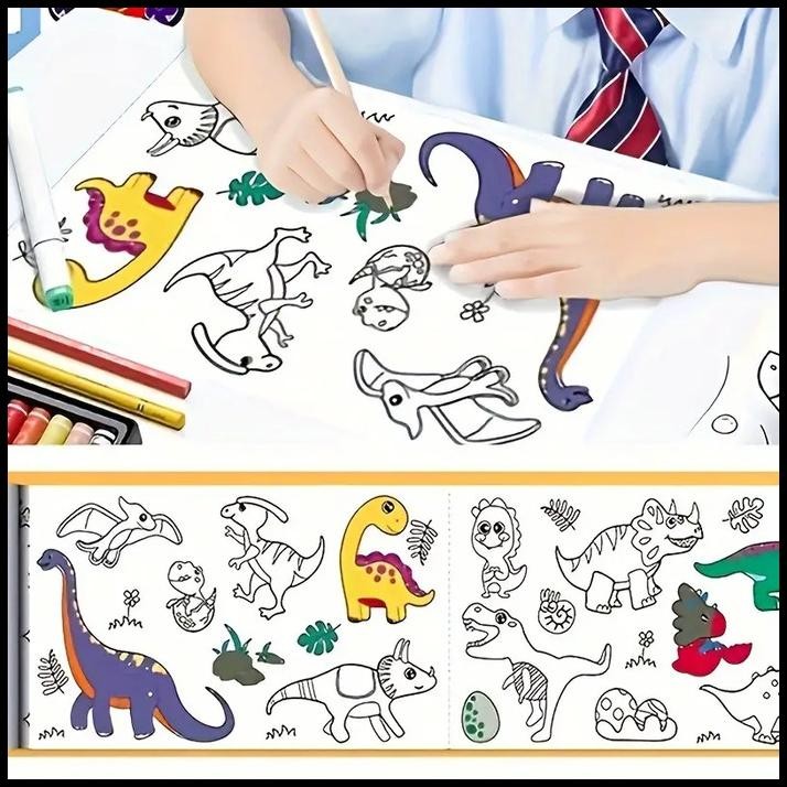 

Kertas Mewarnai Gambar Tempel Dinding Stiker Paper Roll 3 Meter - Hb30