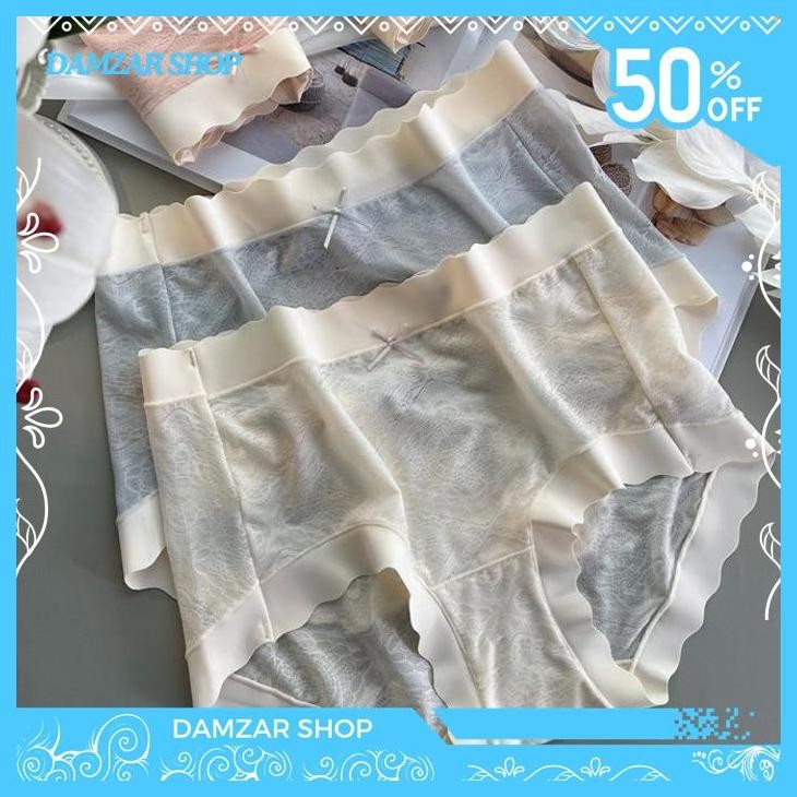 CELANA DALAM SEKSI BIG SIZE SEAMLESS TRANSPARAN MID WAIST LEMBUT CD WANITA C273 PRODUK PILIHAN