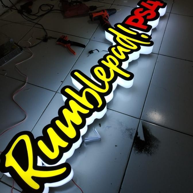 huruf timbul.neon box
