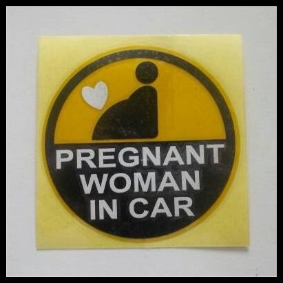 

HOT DEAL STICKER PREGNANT WOMAN IN CAR (BOB 05) !