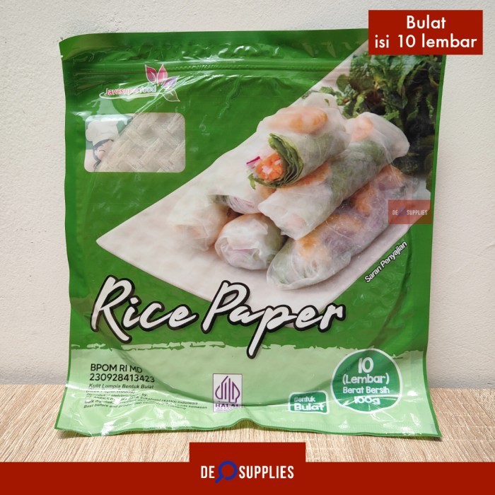 

Rice R Pring Roll Ulit Lumpia Vietnam Bulat 10 Lembar Jf