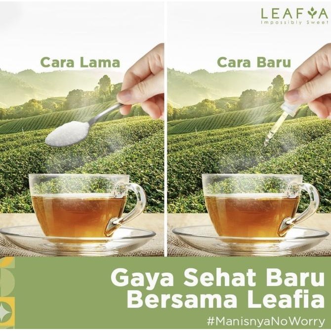 

Leafia - Liquid Stevia Pemanis Alami ZERO CALORIE