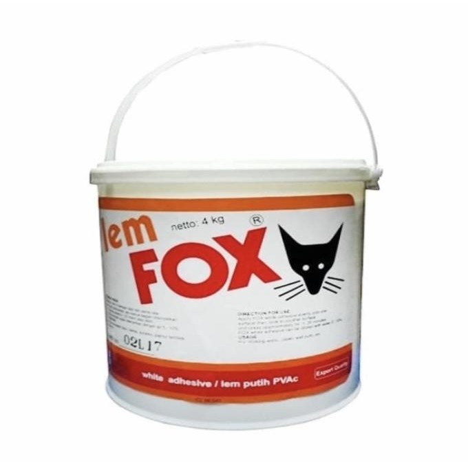 

Lem Putih Lem Kayu Lem PVAc Lem FOX 4kg