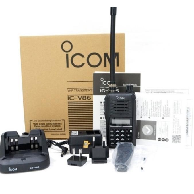 RADIO HT ICOM V86 IC-V86 7 watt HT V86 ICOM WALKIE TALKIE handy talkie ICOM V 86 VHF SingleBand NEW