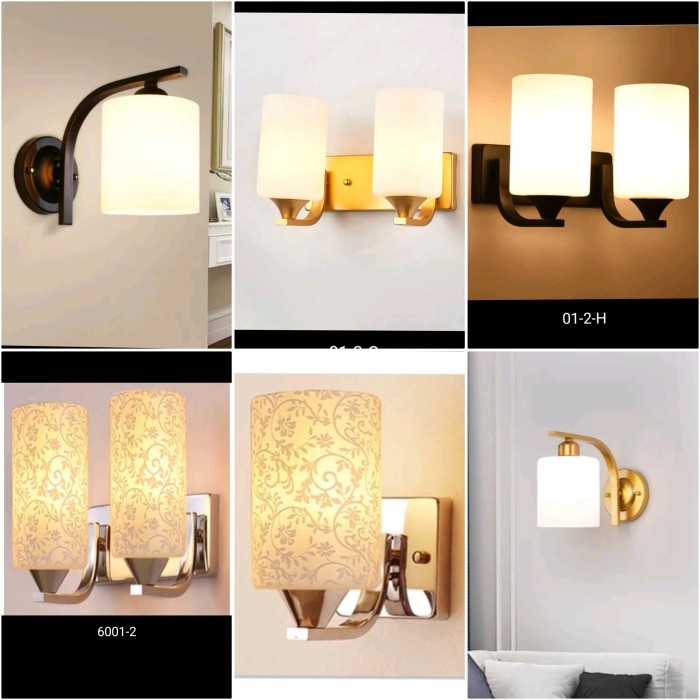 Lampu dinding minimalis indoor