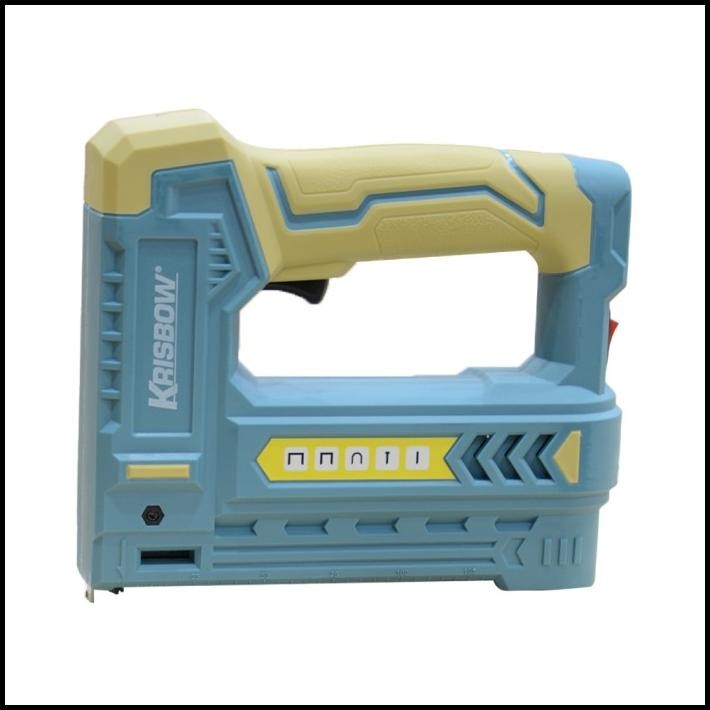 

Krisbow Stapler Tembak Cordless 5 In 1 Hekter Stepler Jepretan Kertas Peralatan Atk Alat Tulis Kantor