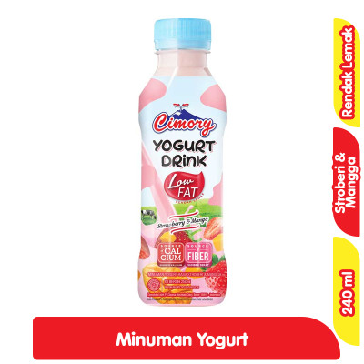 

Cimory Minuman Yogurt Rendah Lemak Stroberi & Mangga 240 ml